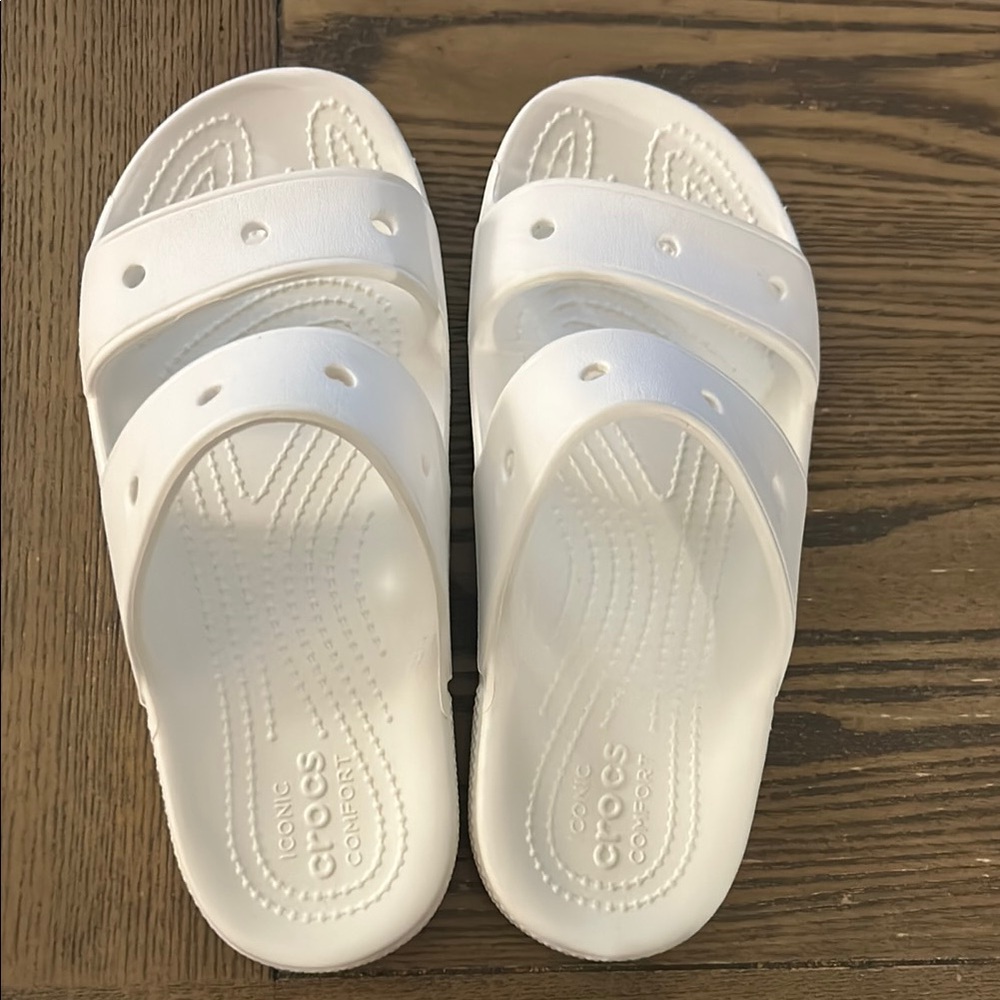 Crocs white sandals